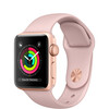Apple Watch Series 3 (GPS) 38mm Gold Aluminum w. Pink Sand Sport B. - Gold (MQKW2), фото 