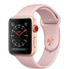 Apple Watch Series 3 (GPS + Cellular) 42mm Gold Aluminum w. Pink Sand Sport B. (MQK32), фото 