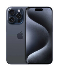 Смартфон Apple iPhone 15 Pro 128GB Blue Titanium (MTV03), Колір: Синій, Об'єм вбудованої пам'яті: 128 Гб, фото 