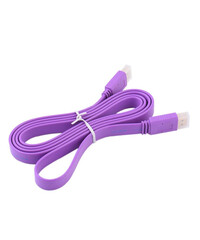 Кабель HDMI Cable flat (V1.4) HDMI/M to HDMI/M (Purple) 1.5m, фото 
