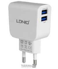  Зарядний пристрій LDNIO DL-AC56 2,1A + micro-USB cable (White), фото 
