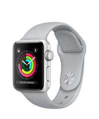 Apple Watch Series 3 (GPS) 38мм Silver Aluminum w. Fog Sport B. - Silver (MQKU2), фото 