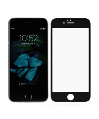 Защитное стекло Baseus 0.2mm Silk-screen глянцевое  для iPhone 8 (Black), фото 