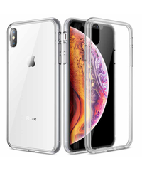 Чехол Ultra-thin TPU case для iPhone XS Max (Transparent) вид под углом слева