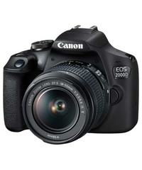 Зеркальный фотоаппарат Canon EOS 2000D kit (18-55) вид под углом
