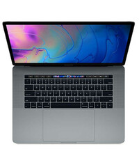 Ноутбук Apple MacBook Pro 15" Space Grey (Z0V000078) 2018 вид сверху в открытом виде