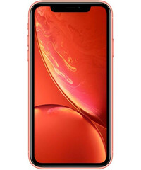 Смартфон Apple iPhone XR Dual Sim 64GB Coral (MT172) вид спереди