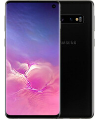 Смартфон Samsung G9730 Galaxy S10 8/128GB (Prism Black) вид с двух сторон