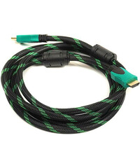 Кабель PowerPlant HDMI 2м Black/Green (CA910250) вид в сложенном виде
