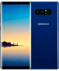 Смартфон Samsung Galaxy Note 8 64GB Blue (SM-N950F) вид с двух сторон