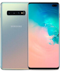 Смартфон Samsung G9750 DS  Galaxy S10+ 8/128GB (Prism Silver) вид с двух сторон