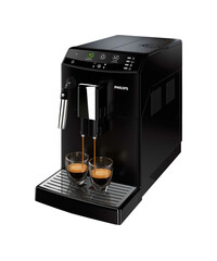 Automatic coffee machine Philips Series 3000 HD8821/01 (Black) view from the right side