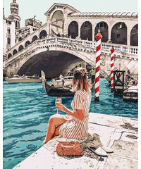  Картина за номерами "Закохана до Венеції" 40х50см (КНО4526), фото 