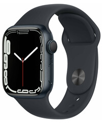 Apple_Watch Series 7 GPS + Cellular 45mm Midnight Aluminum Case with Midnight Sport Band (MKJ73)
