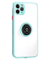 Чехол для смартфона MSD Translucent matte case magnetic metal for iPhone X/XS Light blue (MSD-AC11-13)