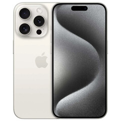 Смартфон Apple iPhone 15 Pro 256GB White Titanium (MTV43), Цвет: Белый, Объем встроенной памяти: 256 Гб, фото 