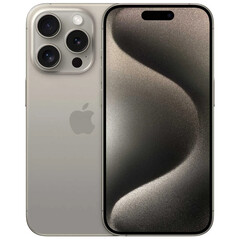 Смартфон Apple iPhone 15 Pro 256GB Natural Titanium (MU793), Цвет: Золотистый, Объем встроенной памяти: 256 Гб, фото 