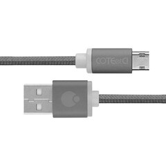 Кабель Micro USB COTEetCI USB Cable to microUSB M23 Nylon with 1.2m Space Grey (CS2131-1.2M-GC), фото 