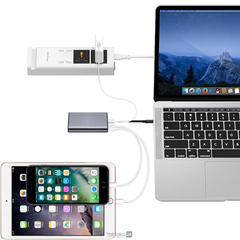 L&I 8 in 1USB-C USB Type C Multiduty Adapter Hub Type-C to USB 3.0 / 4K HDMI / RJ45 Ethernet / SD TF Card USB Type C For Macbook, фото 