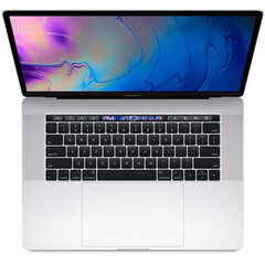 Ноутбук Apple MacBook Pro 15" Silver (Z0V30003Q) вид сверху в открытом виде
