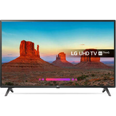Телевизор LG 49UK6300PLB вид спереди