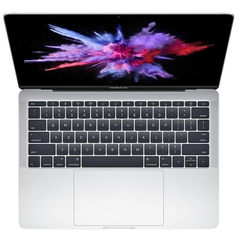 Ноутбук  Apple MacBook Pro 13.3'' Silver (MR9U14) 2018 вид сверху в открытом виде