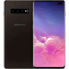 Смартфон Samsung G9750 Galaxy S10+ 8/512GB (Ceramic Black) вид с двух сторон
