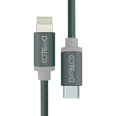 Кабель COTEetCI M38 Type-C to Lightning Cable 1.2 м (Black) вид коннекторов