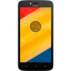 Смартфон Motorola Moto C Plus XT1723 16GB Starry Black (PA800125UA) вид спереди
