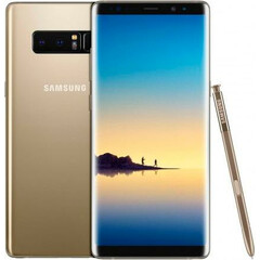 Смартфон Samsung Galaxy Note 8 128GB Gold (SM-N950FD) вид с двух сторонСмартфон Samsung Galaxy Note 8 128GB Gold (SM-N950FD)