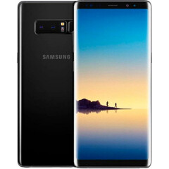 Смартфон Samsung Galaxy Note 8 64GB Black (SM-N950FD) вид с двух сторон