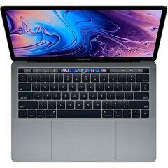 Ноутбук Apple MacBook Pro 13" Space Gray (Z0V70005U) 2018 вид сверху
