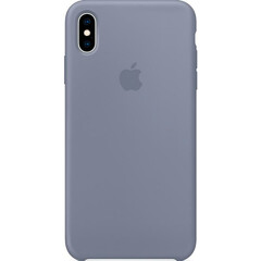 Чехол для Apple iPhone XS Max Silicone Case - Lavender Gray (MTFH2) вид на телефоне