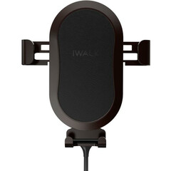 Беспроводное автомобильное зарядное устройство iWalk Lucanus Air Черное (CML001) вид спереди