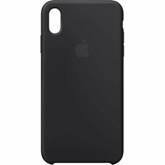 Чехол Apple iPhone XS Max Silicone Case - Black (MRWE2), фото 