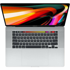 Apple MacBook Pro 16" Silver 2019 (MVVM2) open top view