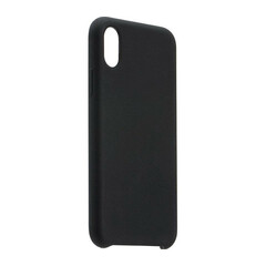 Silicone Case Coteetci black for iPhone X/XS view from the left side, without smartphone