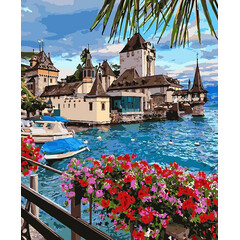 Картина по номерам "Волшебная Швейцария" 40х50см (КНО2253), фото 
