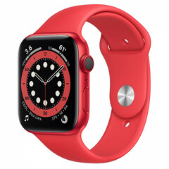 Apple Watch Series 6 GPS + Cellular 44mm PRODUCT(RED) Aluminum Case w. PRODUCT(RED) Sport B. (M07K3)