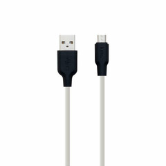 USB силиконовый кабель HOCO X21 Plus Silicone Micro 1m