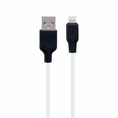Кабель HOCO X21 Plus Silicone Lightning to USB (2.4A) (1M) White
