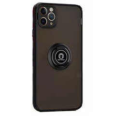 Чехол для смартфона MSD Translucent matte case magnetic metal for iPhone XS Max Black (MSD-AC11-13)