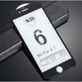Защитное стекло 4D для iPhone 6/6S (Black), фото 