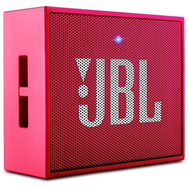 Портативная колонка JBL Go Pink (GOPINK) вид под углом слева