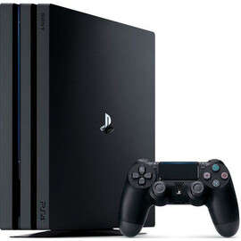 Игровая приставка Sony PlayStation 4 Pro (PS4 Pro) 1TB Black вид под углом