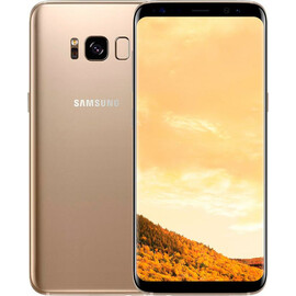 Смартфон Samsung Galaxy S8 64GB Gold (SM-G950FD) вид с двух сторон
