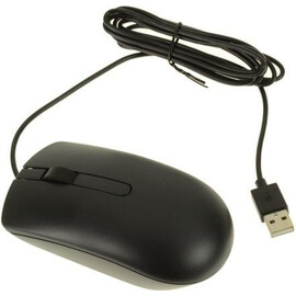 Мышка Dell Optical USB Black (09NK2 / 009NK2) вид под углом