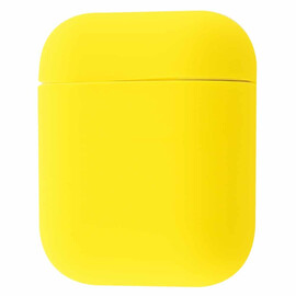 Чехол для наушников Apple Airpods (Yellow), фото 