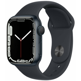 Apple_Watch Series 7 GPS 41mm Midnight Aluminum Case With Midnight Sport Band (MKMX3)