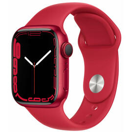 Apple_Watch Series 7 GPS + Cellular 41mm PRODUCT RED Aluminum Case with PRODUCT RED Sport Band (MKHD3)